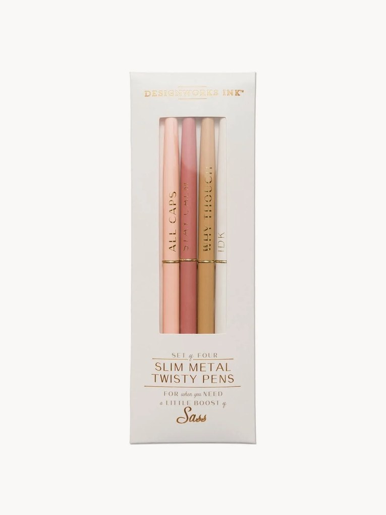 Balpenset Twisty Slim, 4-delig