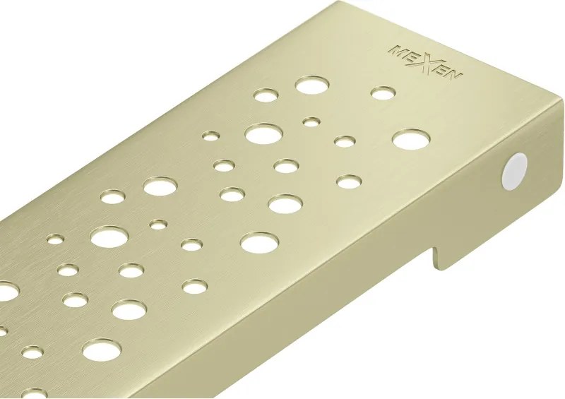 Mexen Flat M12 afdekking voor lineaire afvoer 90 cm, geborsteld goud - 1A21090