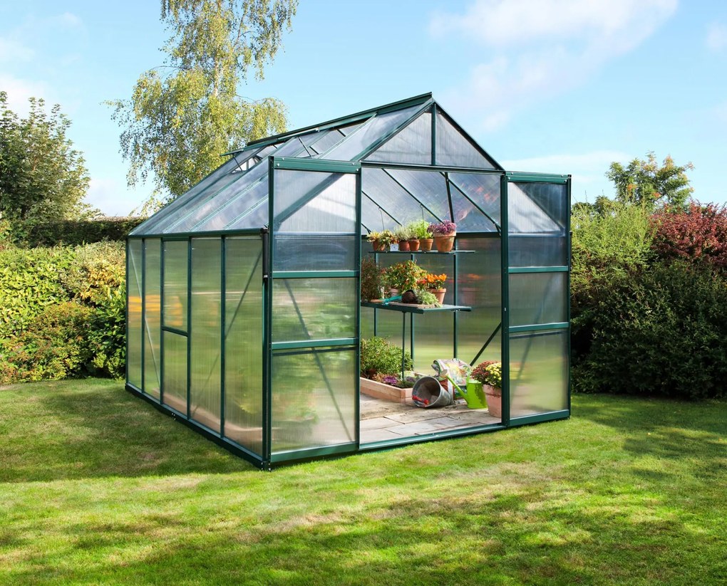 Vitavia Meridian 2 serre - 8,3m² - met 4 mm polycarbonaat - Donkergroen