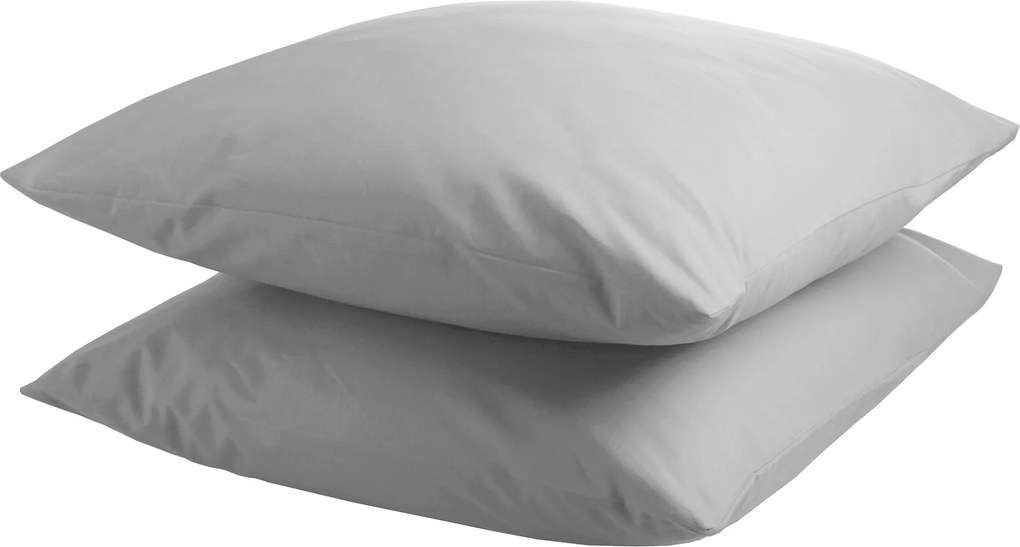 Kussensloop 2 stuks – 2x 60×70 – lichtgrijs