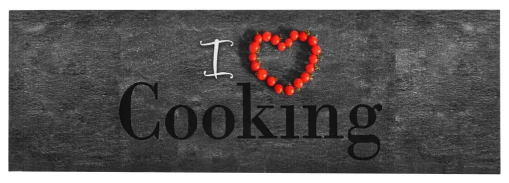 vidaXL Keukenmat wasbaar Cooking 60x180 cm