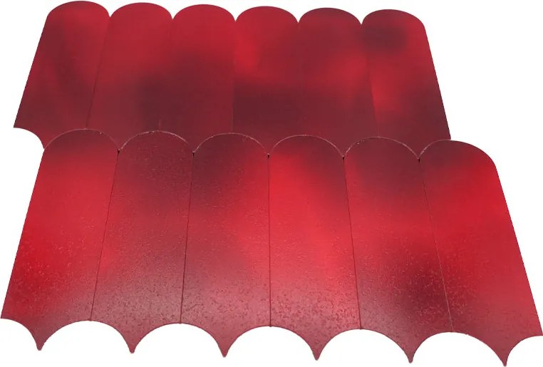 Zelfklevende Mozaïektegels Metaal | Arch Rood | 28,8×29,8 cm | Keuken, Bad & WC