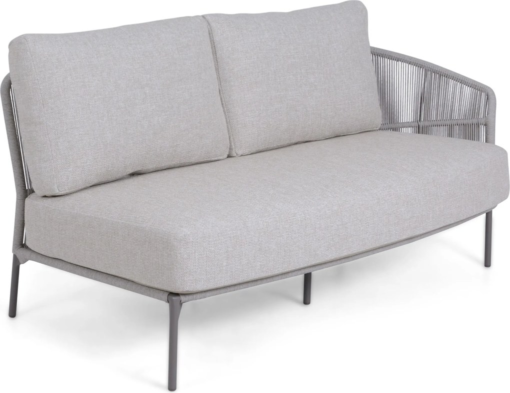 Hoek loungeset 5 personen Rope Grijs  4 Seasons Outdoor Florence/Riah