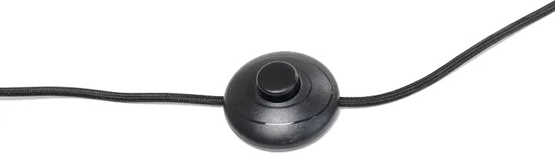 Vloerlamp Met Glazen Bollen Zwart