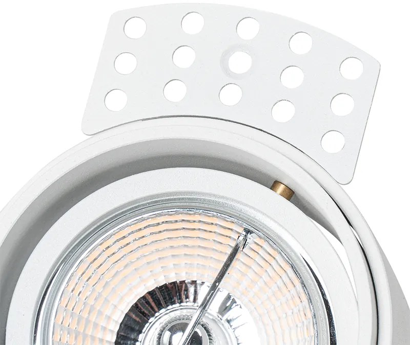 Set van 6 Moderne inbouwspot wit trimless - Impact 70 GU10 Binnenverlichting Lamp