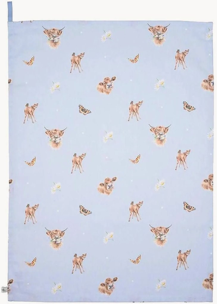 Katoenen theedoek Farmyard Friends