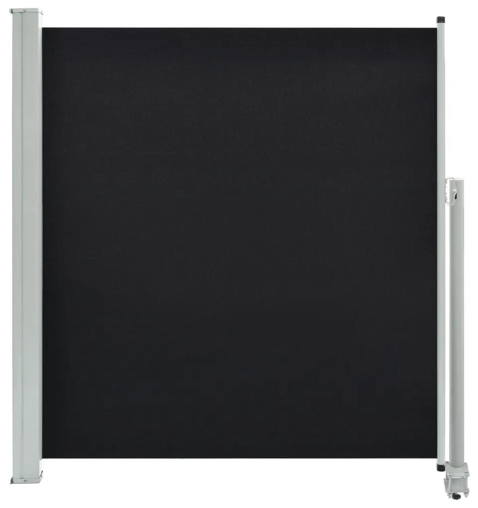 vidaXL Tuinscherm uittrekbaar 140x300 cm zwart