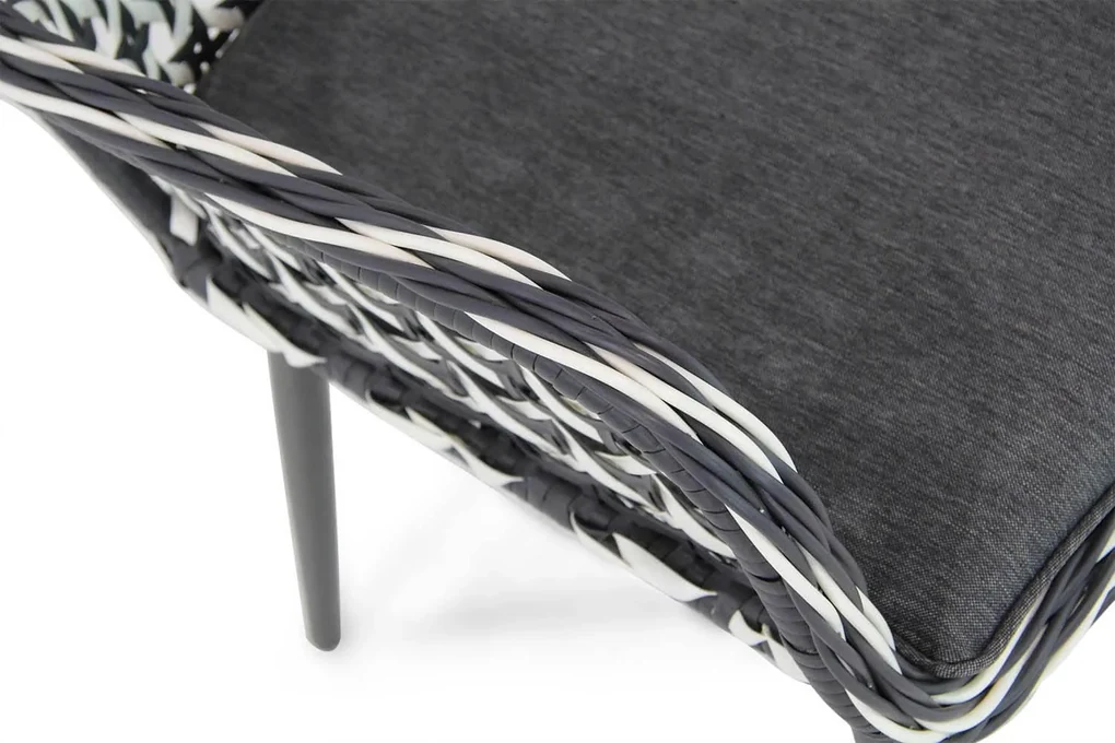 Domani Furniture Emory Dining Tuinstoel Wicker Zwart