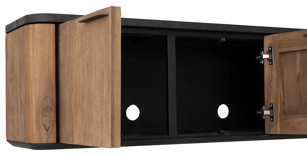 DTP Home Soho Hangend Tv-meubel Teak En Mortex 190 Cm - 190x40x42cm.