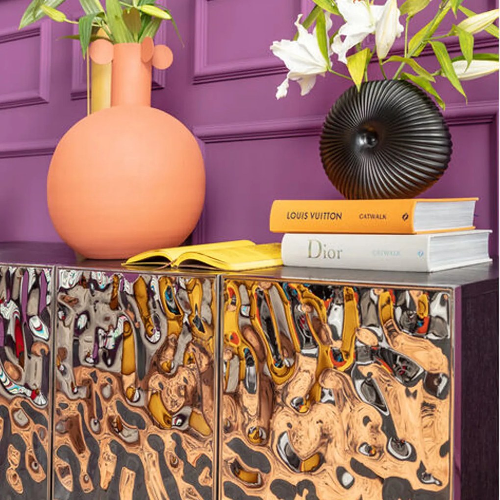 Kare Design Caldera Chroom Dressoir - 160x45x78cm.