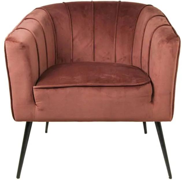 HSM Collection fauteuil Chester - velvet - champagne - Leen Bakker