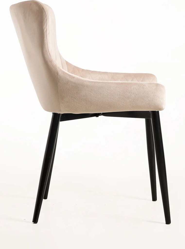 Set van 4 Sanda Fluwelen Stoelen