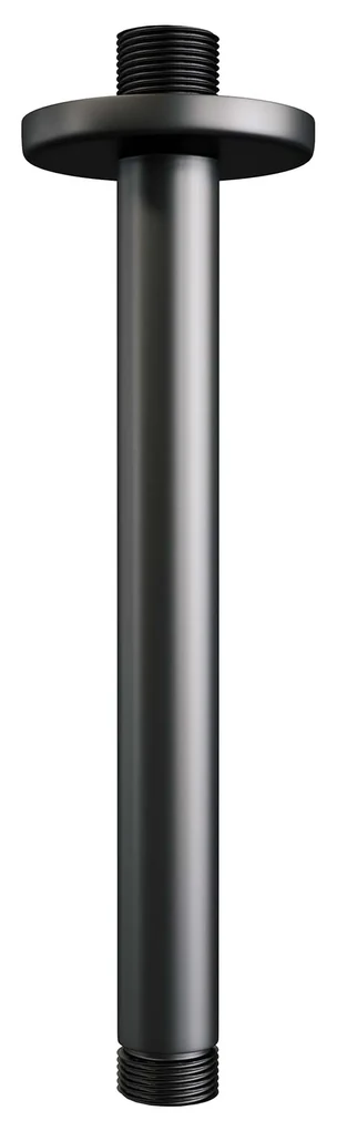 Brauer Black Carving complete inbouw regendouche set 30 met 30cm douchekop, plafondarm en staafhanddouche mat zwart
