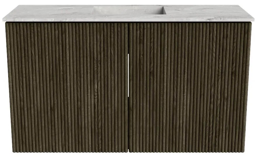 Mondiaz Joya DLux 70cm toiletmeubel shadow met wastafel faye midden 1 kraangat glace