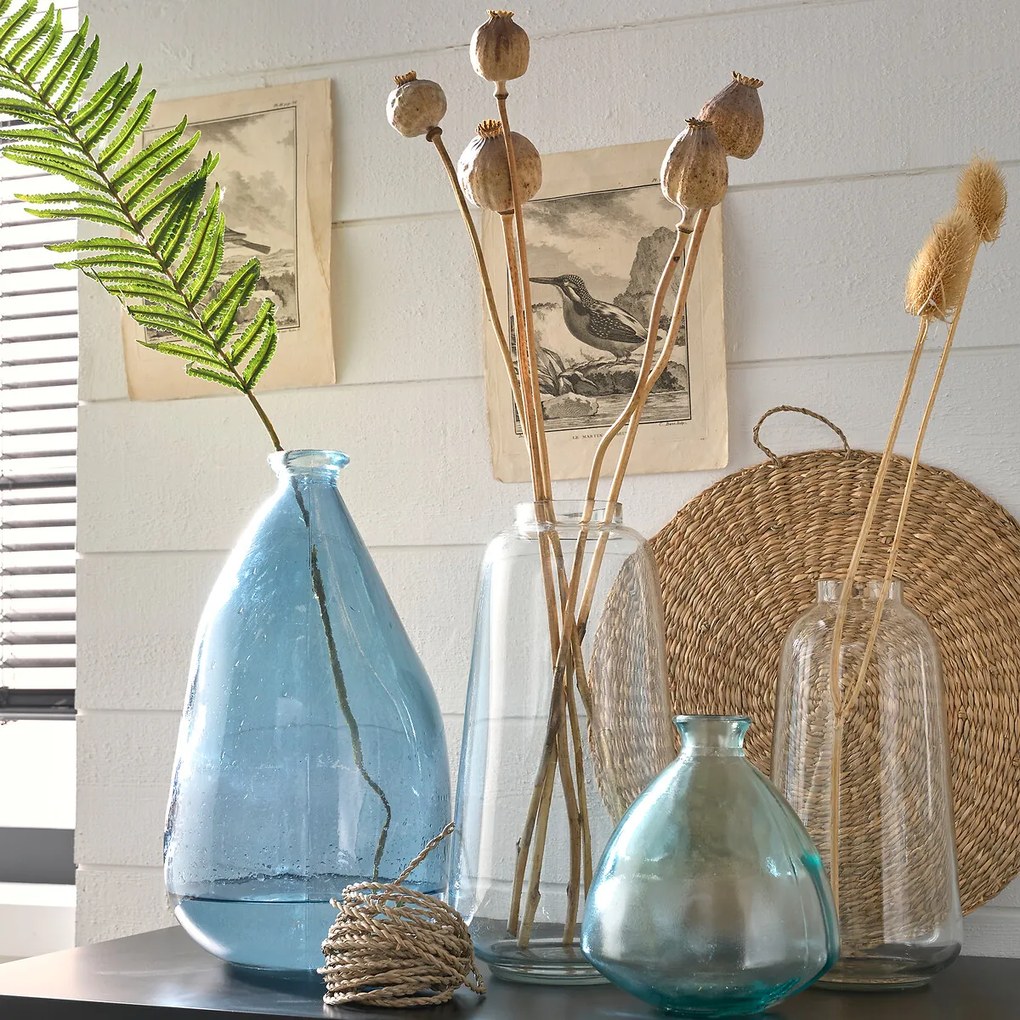 Vaas dame-jeanne in glas H19 cm, Izolia