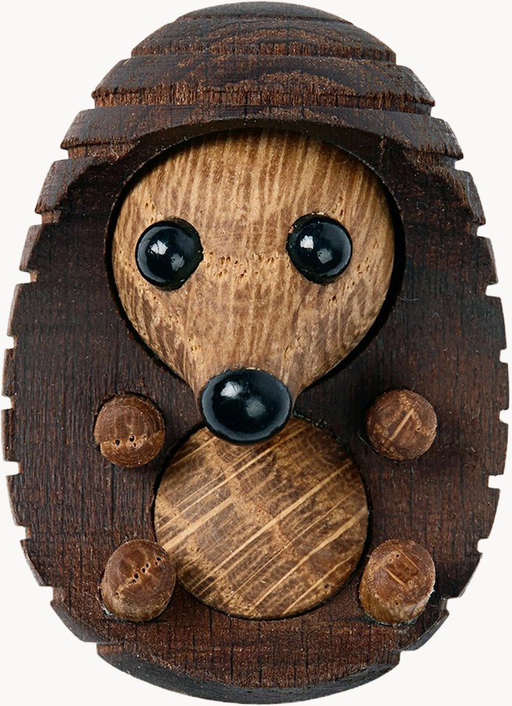 Handgemaakt decoratief object Spike Mini van essenhout