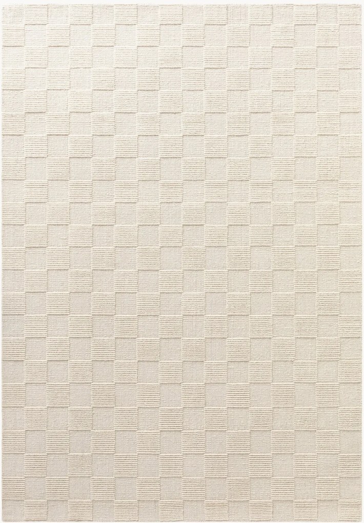 Handgeweven hoog-laag wollen vloerkleed Scala