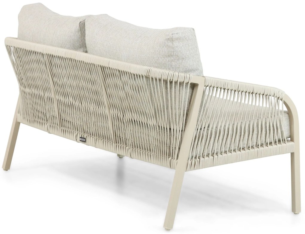 Stoel en Bank Loungeset 5 personen Aluminium/rope Taupe Lifestyle Garden Furniture Biagio