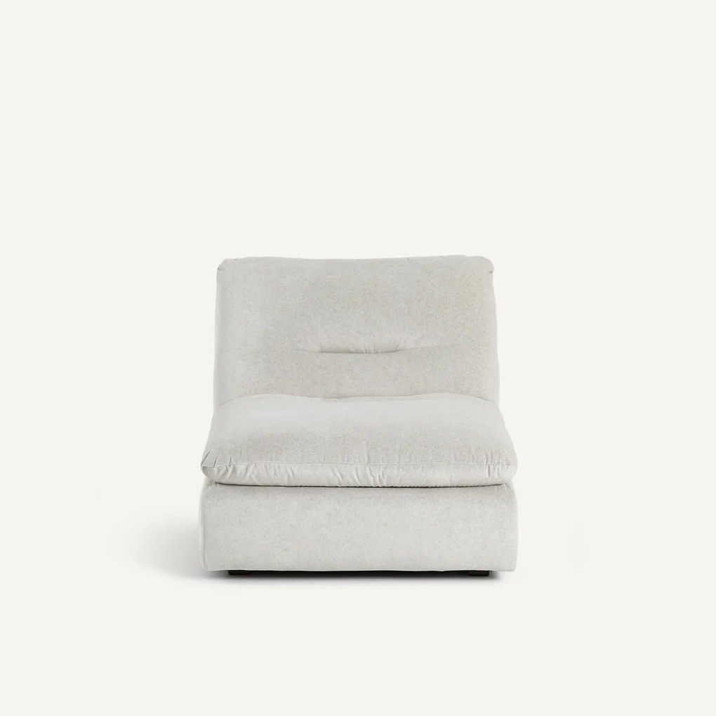 Modulaire fauteuil in linnen fluweel, GIULIANO