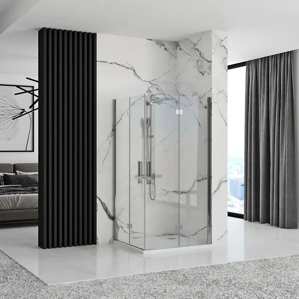 Kabina prysznicowa Rea Molier Chrome Double 90x90