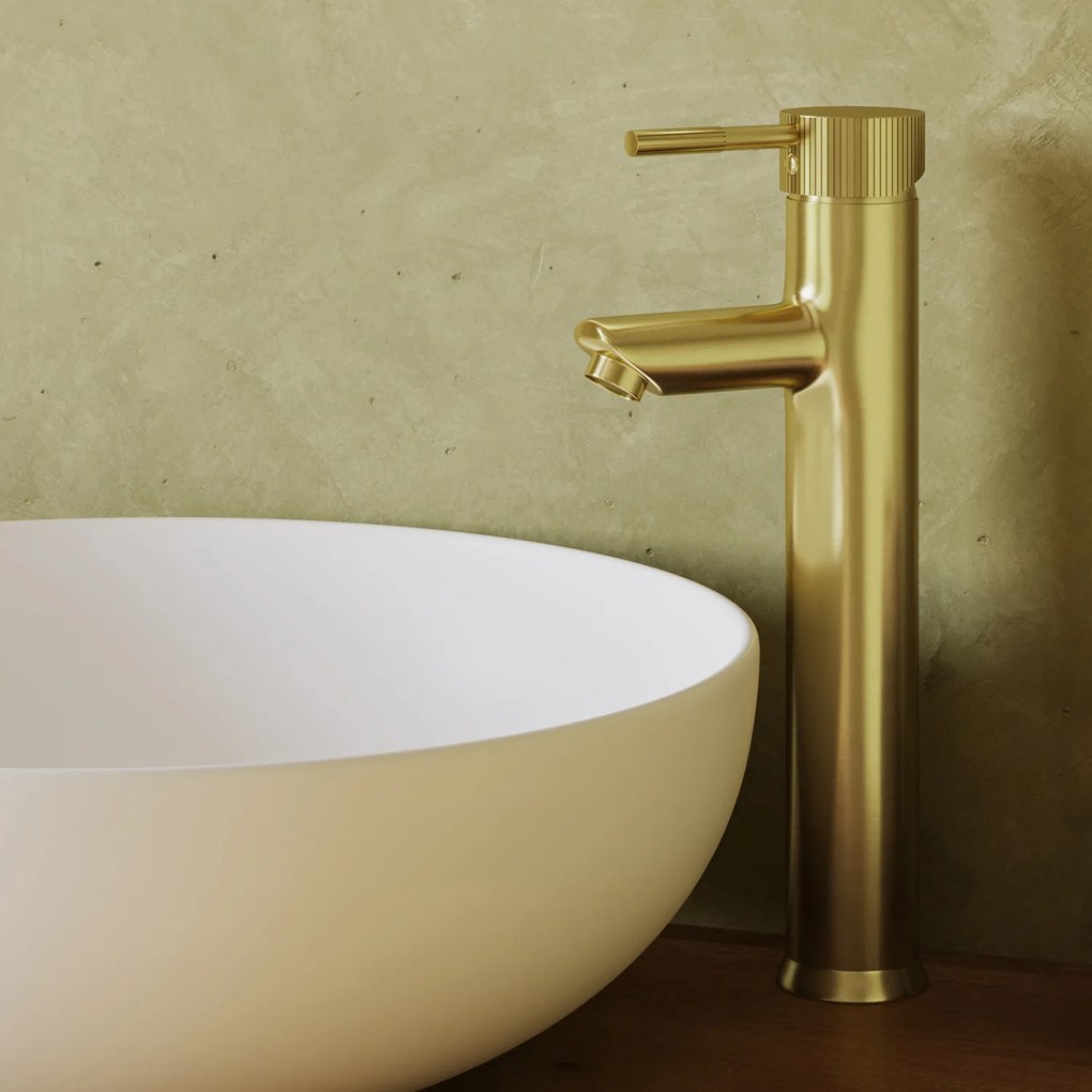 Saniclear Brass Stripes hendel voor wastafelkranen (SK24880 en SK24879)