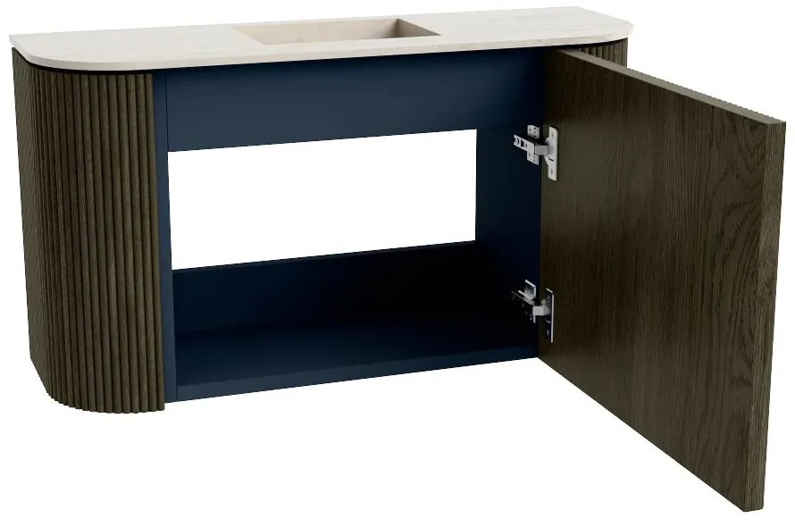 Mondiaz Joya DLux 75cm toiletmeubel ronding links/rechts shadow met wastafel faye midden zonder kraangat meli
