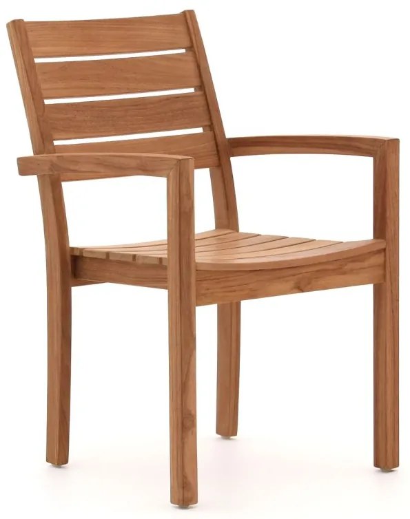 Dining tuinstoel | Sunyard  Liverpool | Hout | Natural Teak | Stapelbaar | Kees Smit Tuinmeubelen