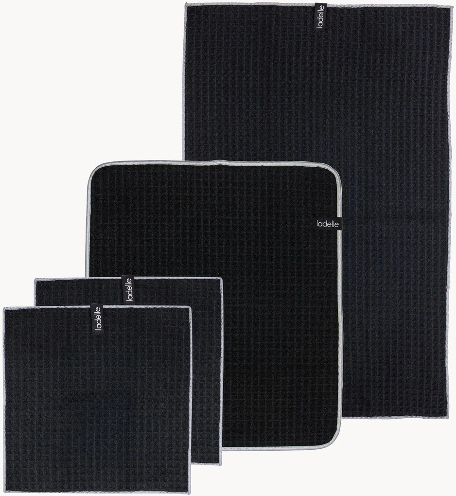 Keukentextielset Mega Waffle, 4-delig