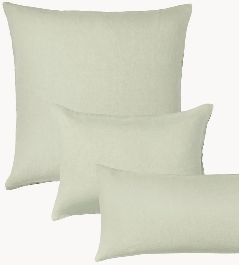 Gewassen linnen kussenhoes Airy