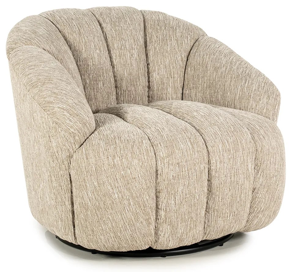 Schelpvormig Fauteuil Taupe