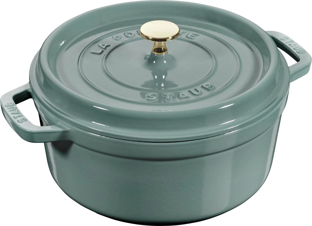 Staub La Cocotte Cocotte 24 cm / 3,7 l, Rond, eucalyptus - La Cocotte - Staub