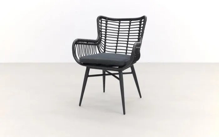 Jasmine Black/Taste Ambassador 6-persoons dining tuinset 240x100 cm. - Teak