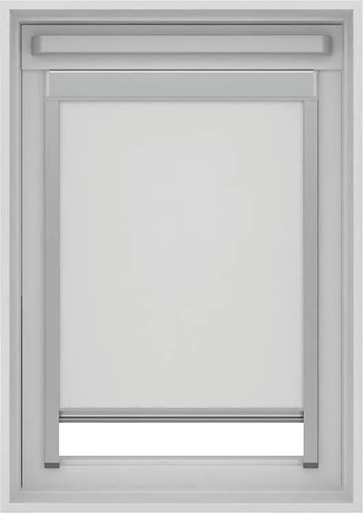 Decosol Rolgordijn Dakraam Cassette Verduisterend - Wit 114 x 118 cm