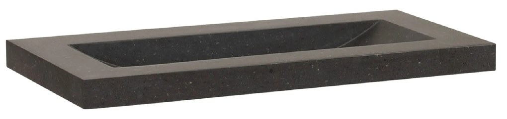 Sanituba Corestone SMALL wastafel basalt zonder kraangaten 80cm