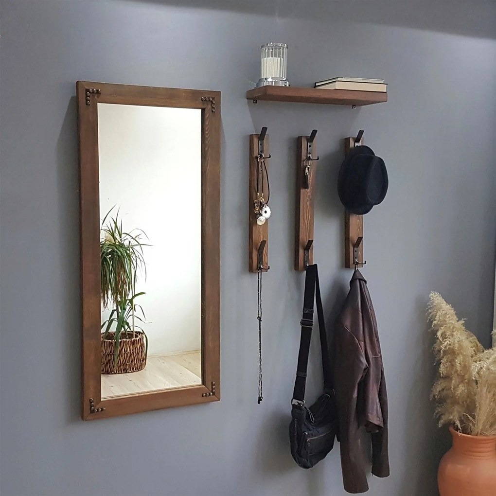 Wandspiegel Ford met kapstokken | Hannah Home