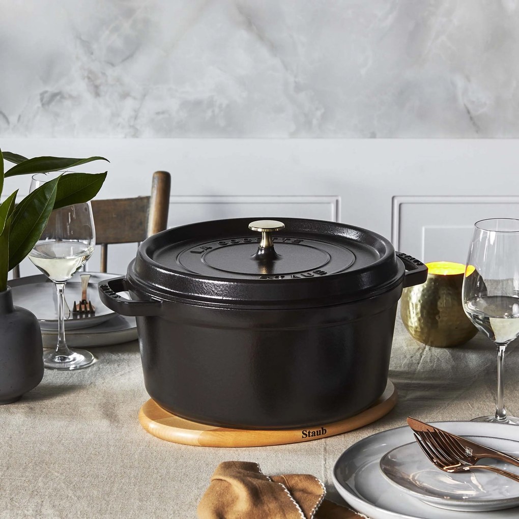 Staub La Cocotte Cocotte 24 cm / 3,7 l, Rond, Zwart - La Cocotte - Staub