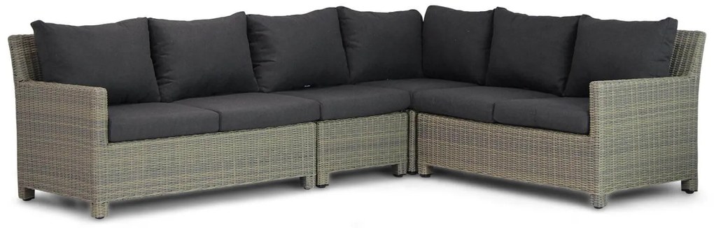 Hoek loungeset 6 personen Wicker Taupe  Garden Collections Lusso