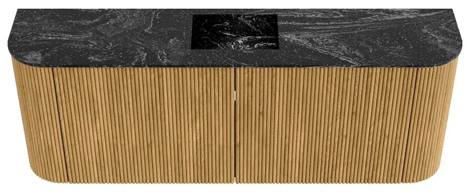 Mondiaz Joya DLux 115cm toiletmeubel ronding links/rechts oak met wastafel faye midden 1 kraangat lava