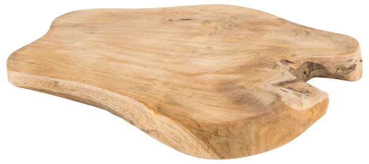 Serveerplank - teak hout - 35x30,5x3 cm