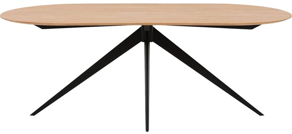 Goossens Excellent Eettafel Uniek, Semi rond 200 x 100 cm