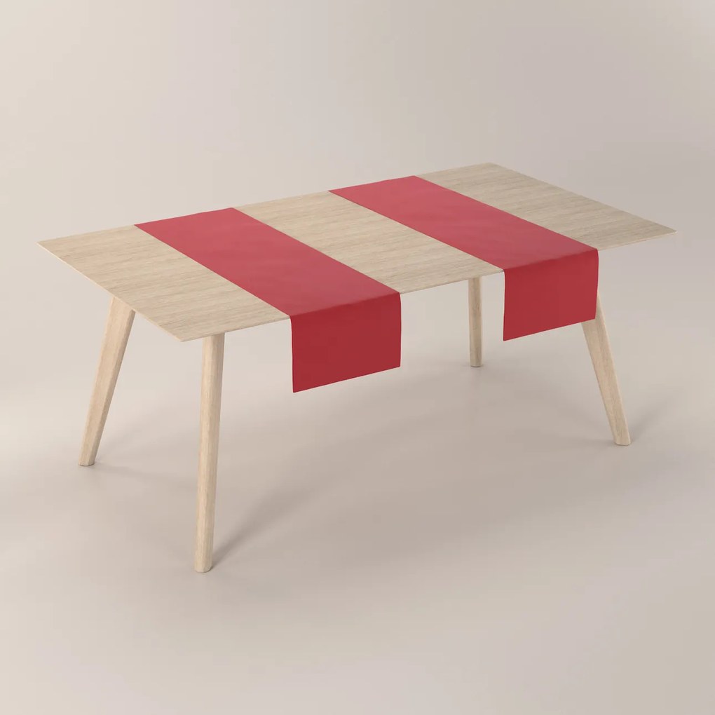 Dekoria Rechthoekige tafelloper, rood, 40 x 130 cm