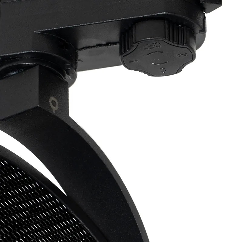 Railspot zwart voor 3-fase rail GU10 111mm - 3-Phase Master Honey