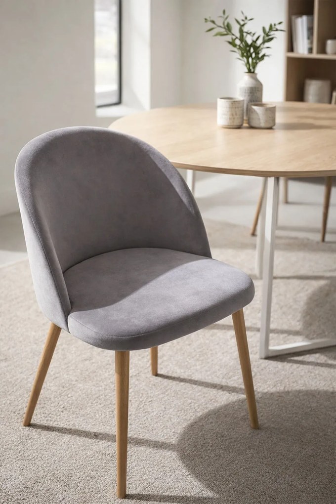 Set 4 fluwelen Vint Stoelen