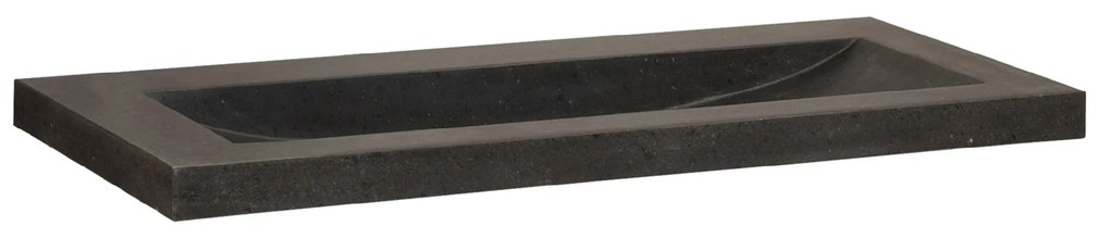 Sanituba Corestone wastafel basalt zonder kraangaten 100cm