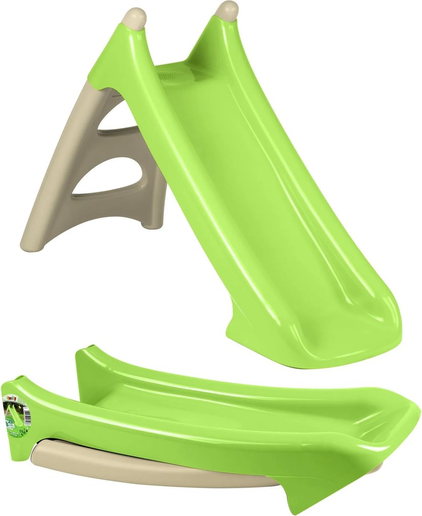 Smoby S.Life Glijbaan XS - Compact - Groen&amp;Beige - Met Waterfunctie&amp;Anti-UV