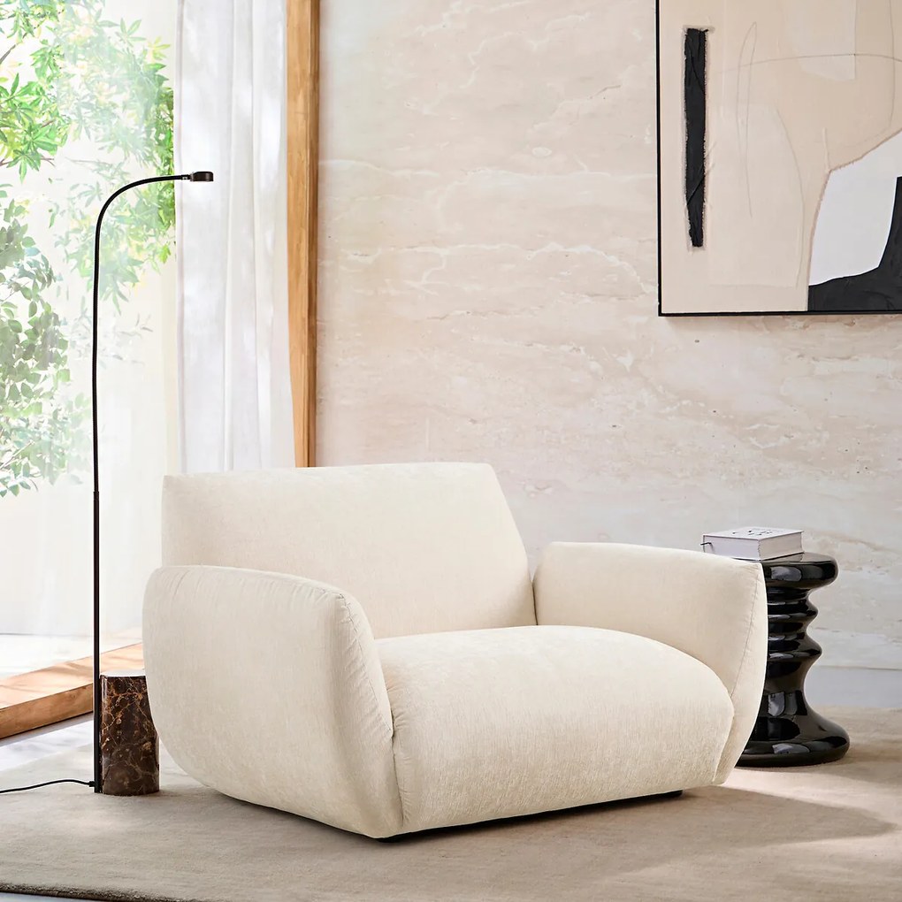 Fluwelen chenille fauteuil, Spogano