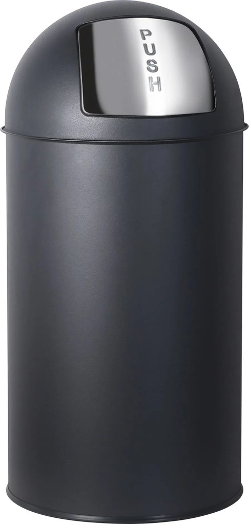 Practo Home afvalemmer retro zwart mat zwart - Huisafval - 30x30x66cm - 35 liter