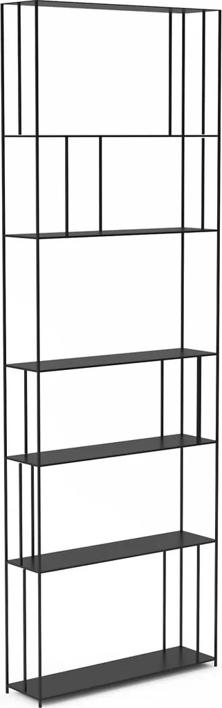 Boekenrek in staal H240 cm, Parallel XL slim