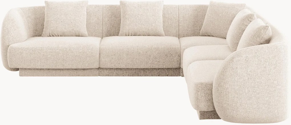 Omkeerbare chenille hoekbank Tulum (5-zits)