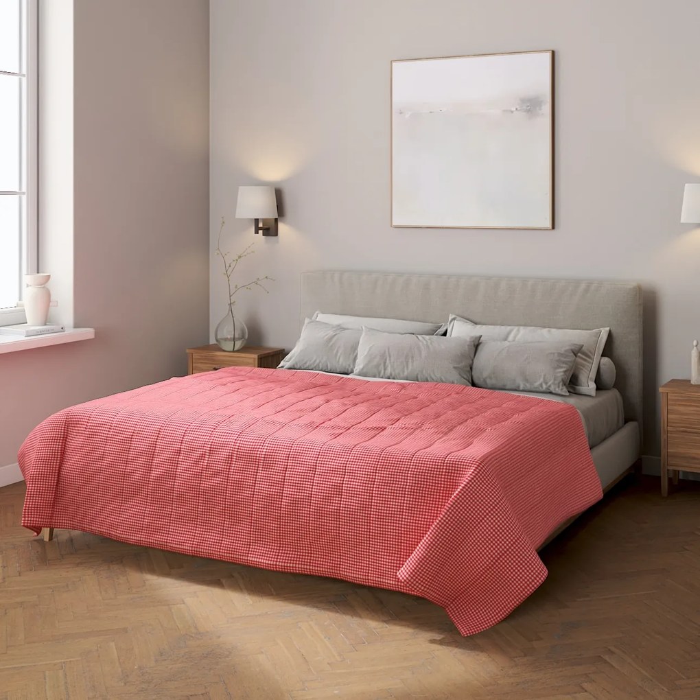 Dekoria Sprei, rood-ecru